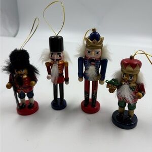 Nutcracker Christmas Ornaments X 5
